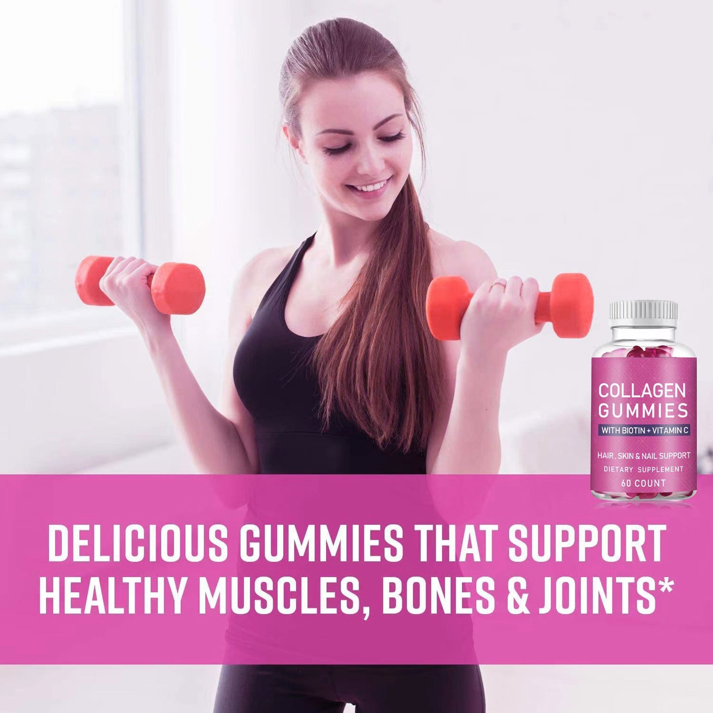 Collagen gummies with biotin vitamin c
